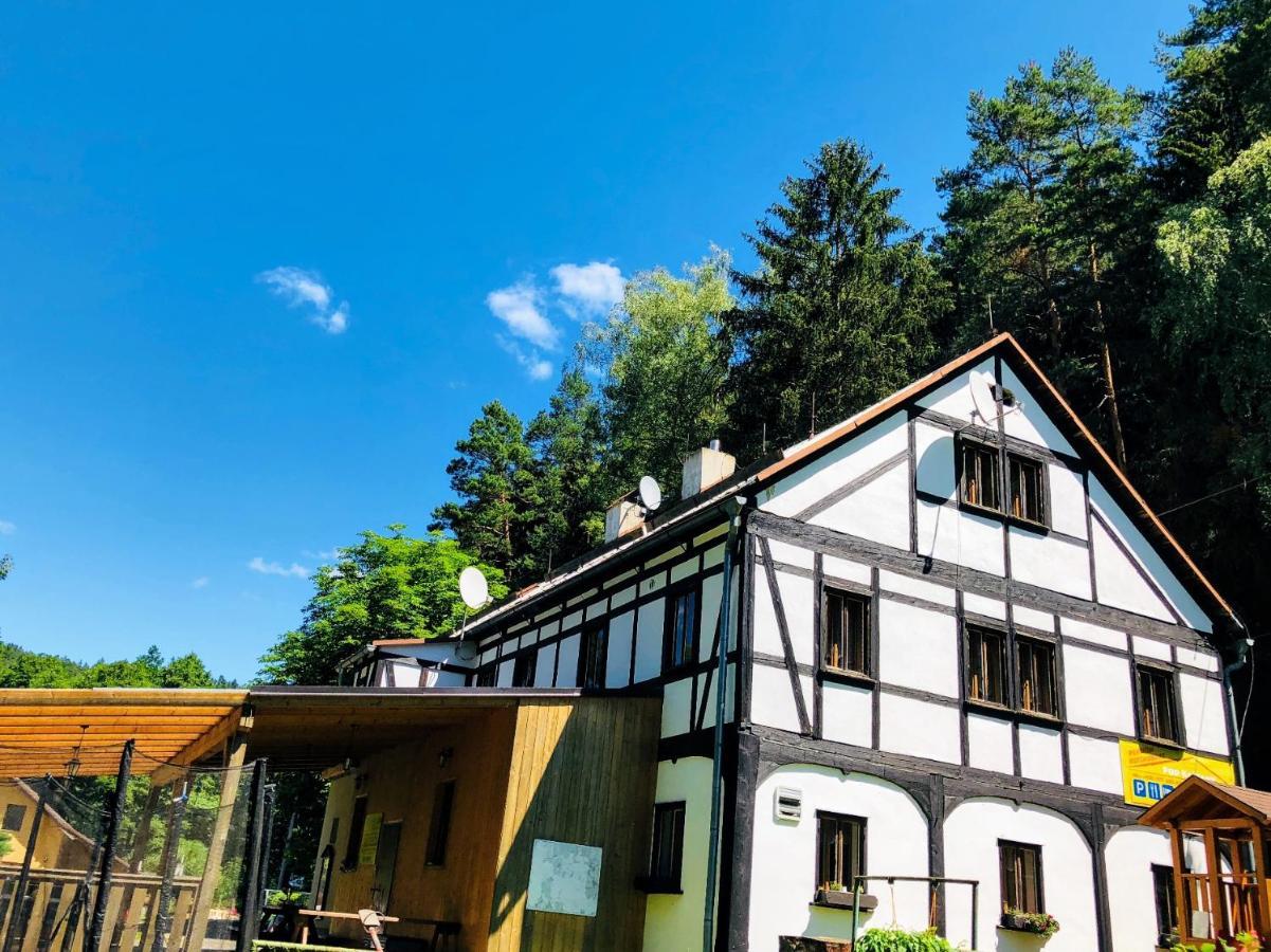 Pension Pod Kastany Srbská Kamenice Buitenkant foto